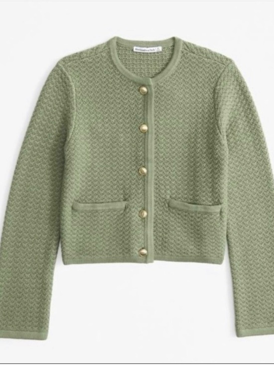 Abercrombie & Fitch Sweaters - Abercrombie Textural Crew Sweater Jacket  - M